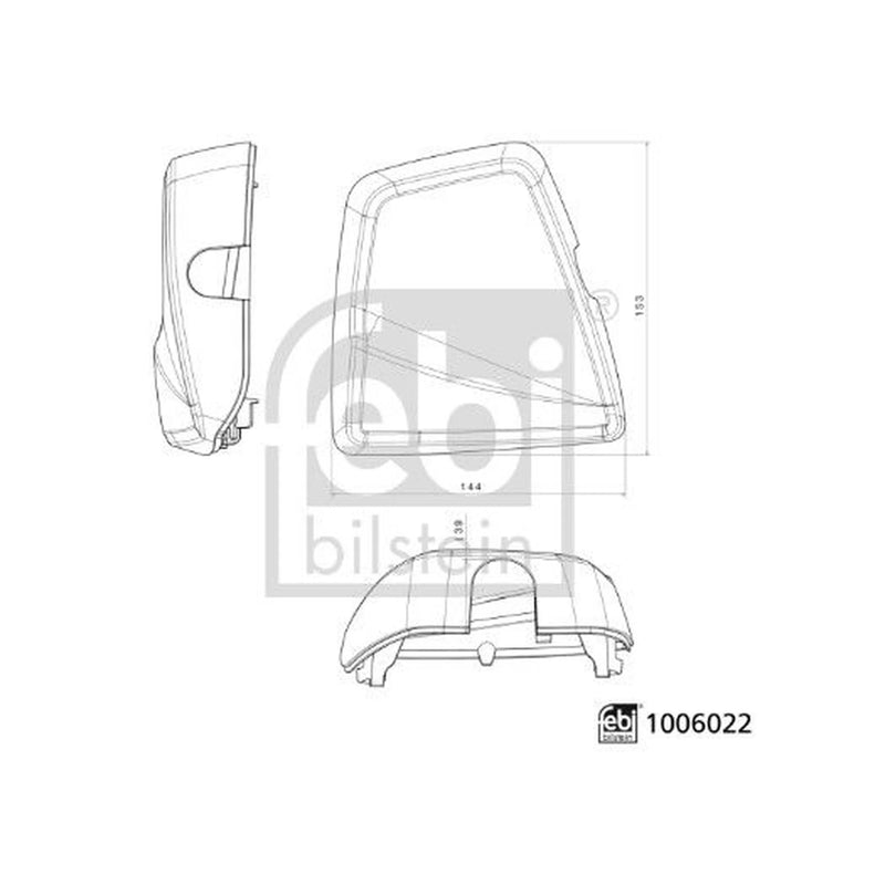 Febi Wing Mirror Cover Left 1006022
