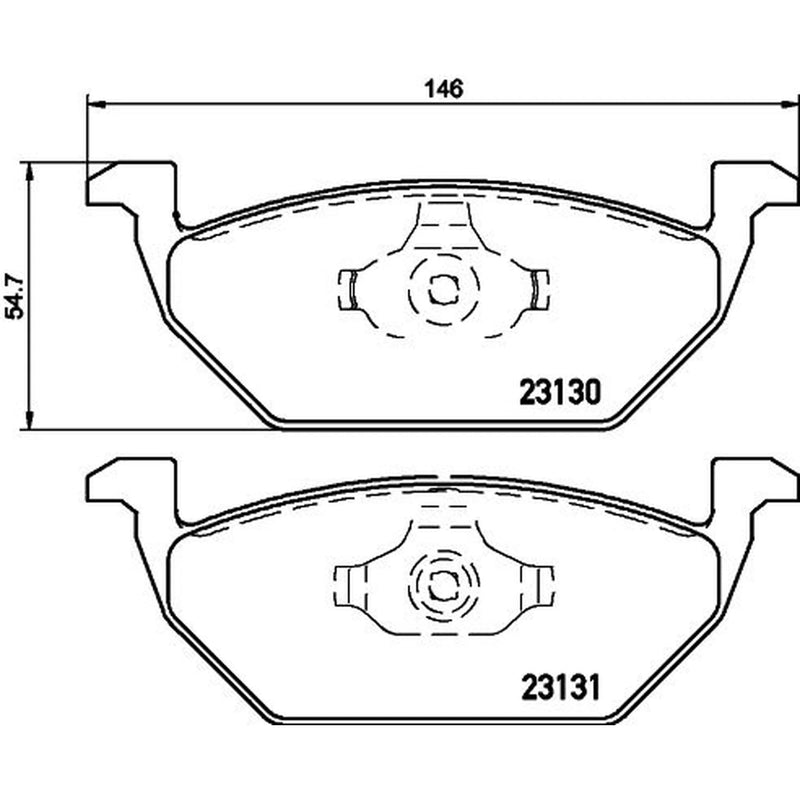 Mintex Front Brake Pad Set MDB2034