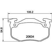 Mintex Front Brake Pad Set MDB1676