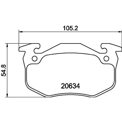 Mintex Front Brake Pad Set MDB1676