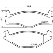 DON Front Brake Pad Set PCP1132