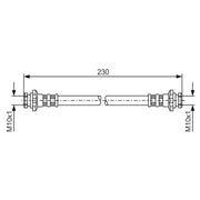 Bosch Brake Hydraulic Hose Line Rear 1 987 476 137