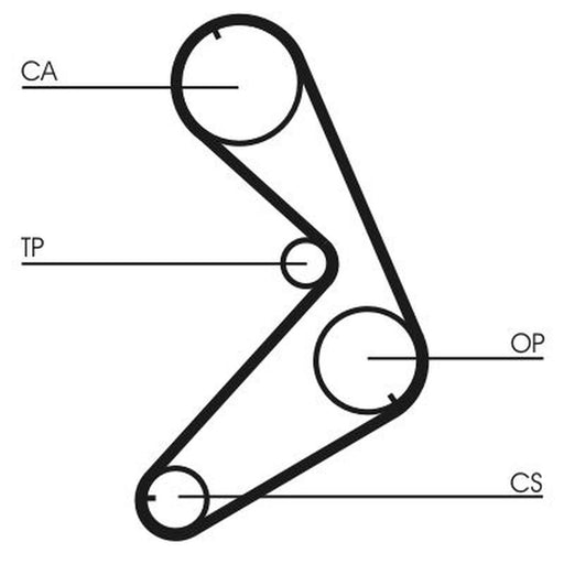 Continental CTAM Timing Belt Cambelt 118 Teeth CT676