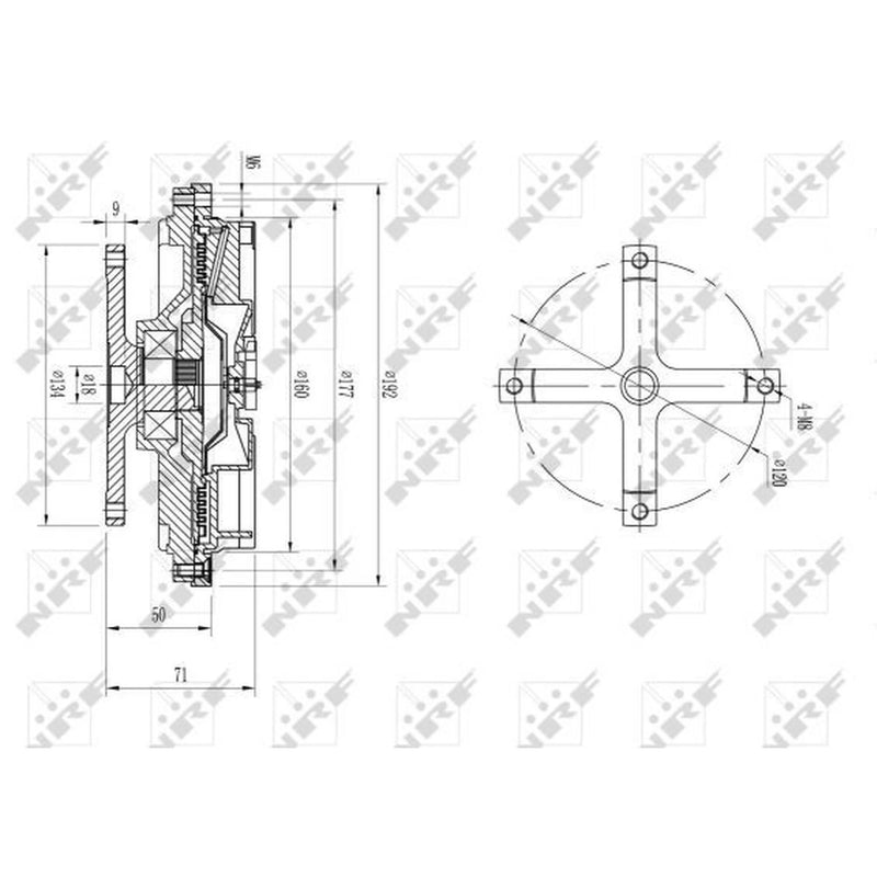 NRF Radiator Fan Clutch 49632