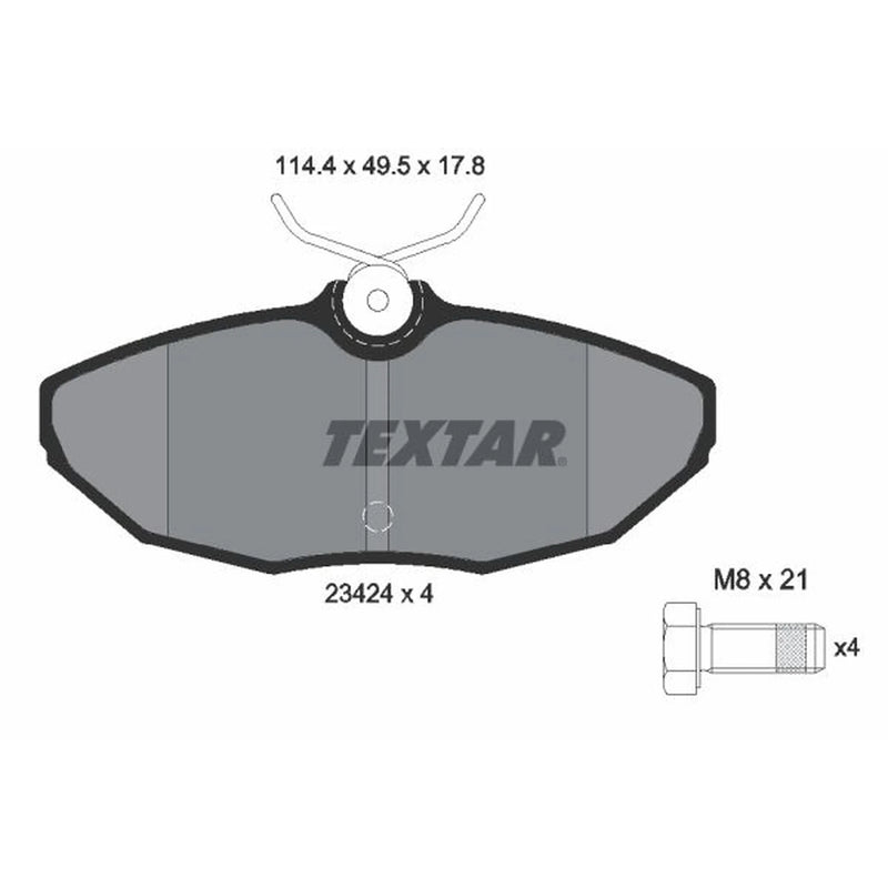 Textar Rear Brake Pad Set 2342401