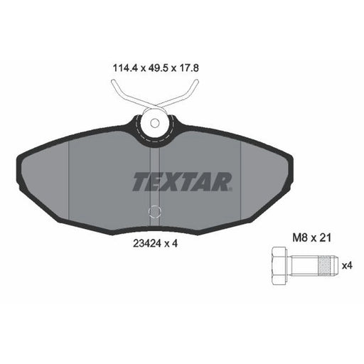 Textar Rear Brake Pad Set 2342401