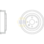 NAPA Brake Drum Assembly Rear NDR1029