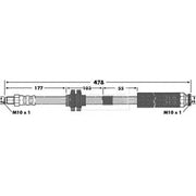 Borg & Beck Brake Hydraulic Hose Line Front Right BBH6779
