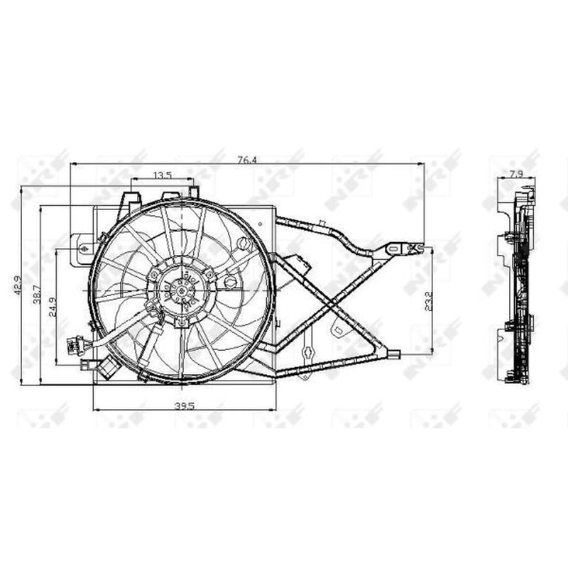 NRF Engine Cooling Fan 47014