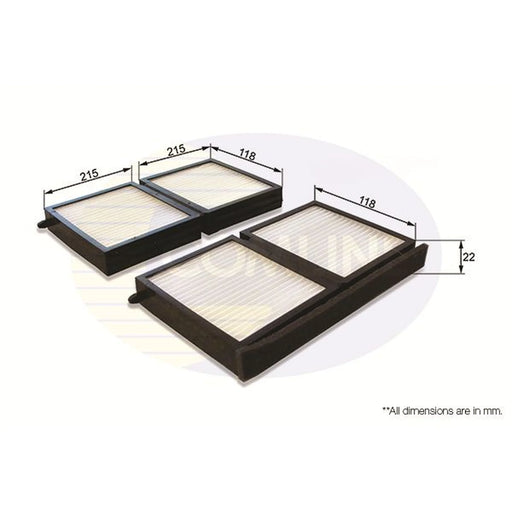Comline Cabin Air Filter (Pollen Filter) EKF258