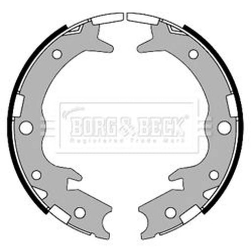 Borg & Beck Parking Brake Shoe Set BBS6321
