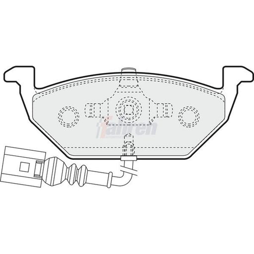 Fahren Front Brake Pad Set FBP3031