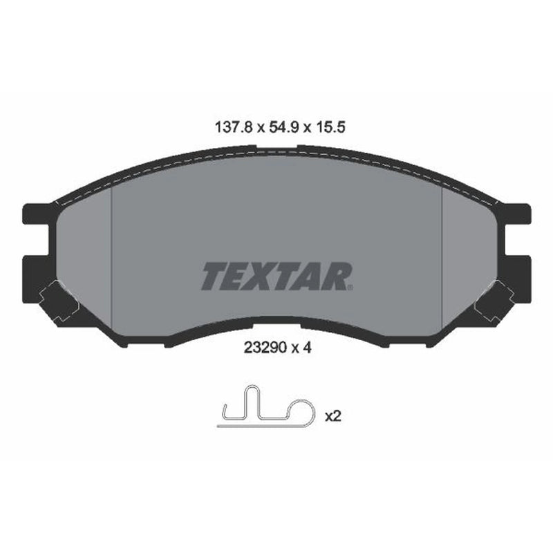Textar Front Brake Pad Set 2329002