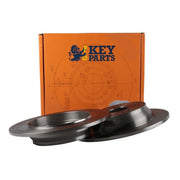 Key Parts 2 x Solid Rear Brake Discs KBD4489-x2