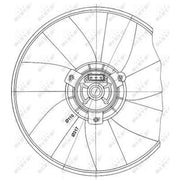 NRF Engine Cooling Fan 47660