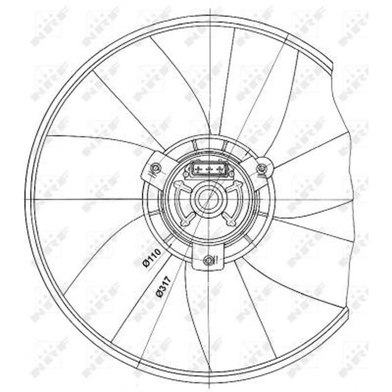 NRF Engine Cooling Fan 47660
