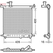 Denso Engine Radiator fits Nissan Micra IV 2010-2020 1.2