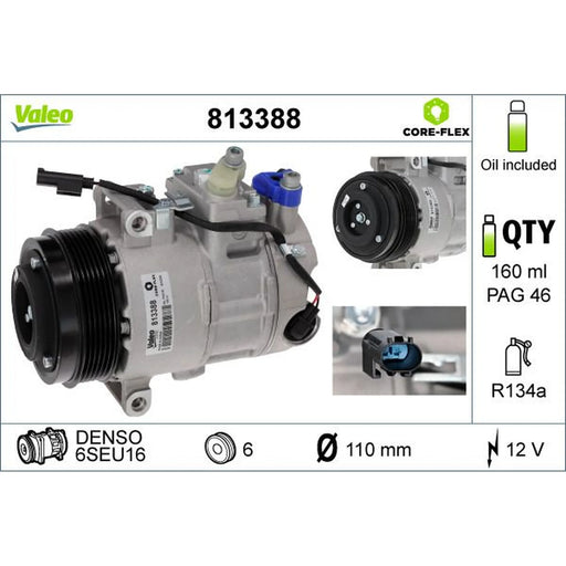 Valeo Air Conditioning Compressor 813388