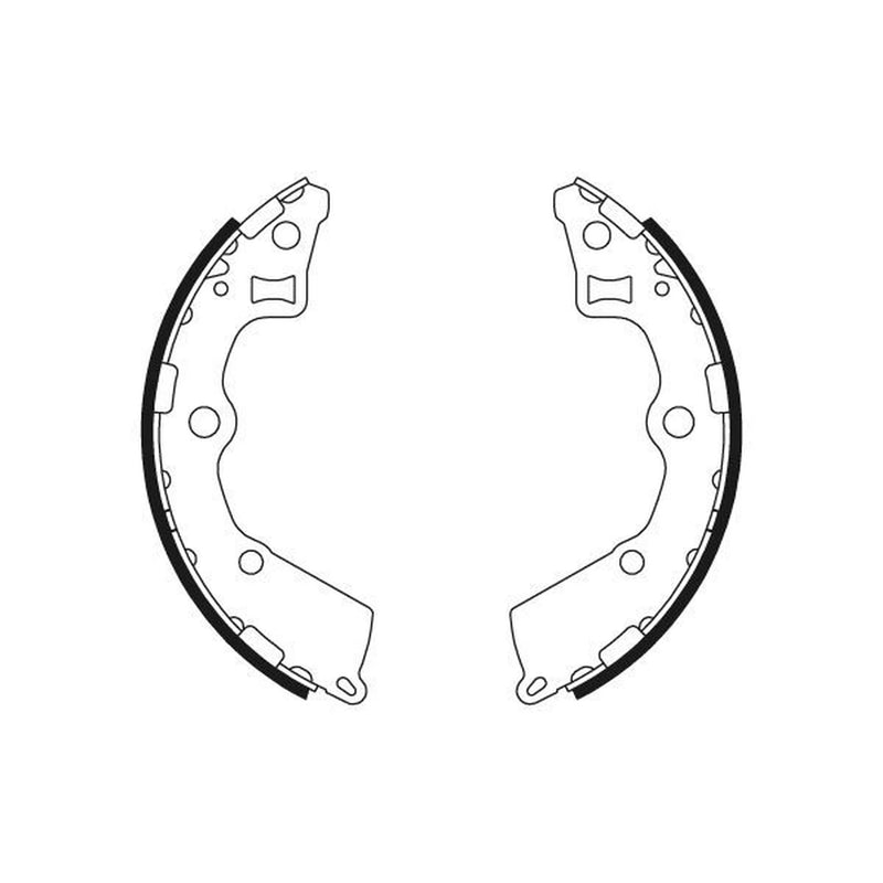 Mintex Brake Shoe Set Axle Kit MFR666