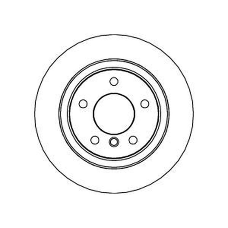 Abtex 2 x Vented Rear Brake Discs BD870V-x2