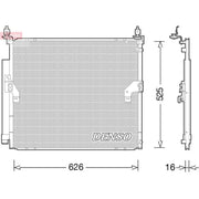 Denso Air Conditioning Condenser fits Toyota Fj Cruiser 2005-2018 4.0