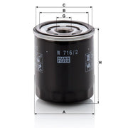 MANN-FILTER Engine Oil Filter W 716/2