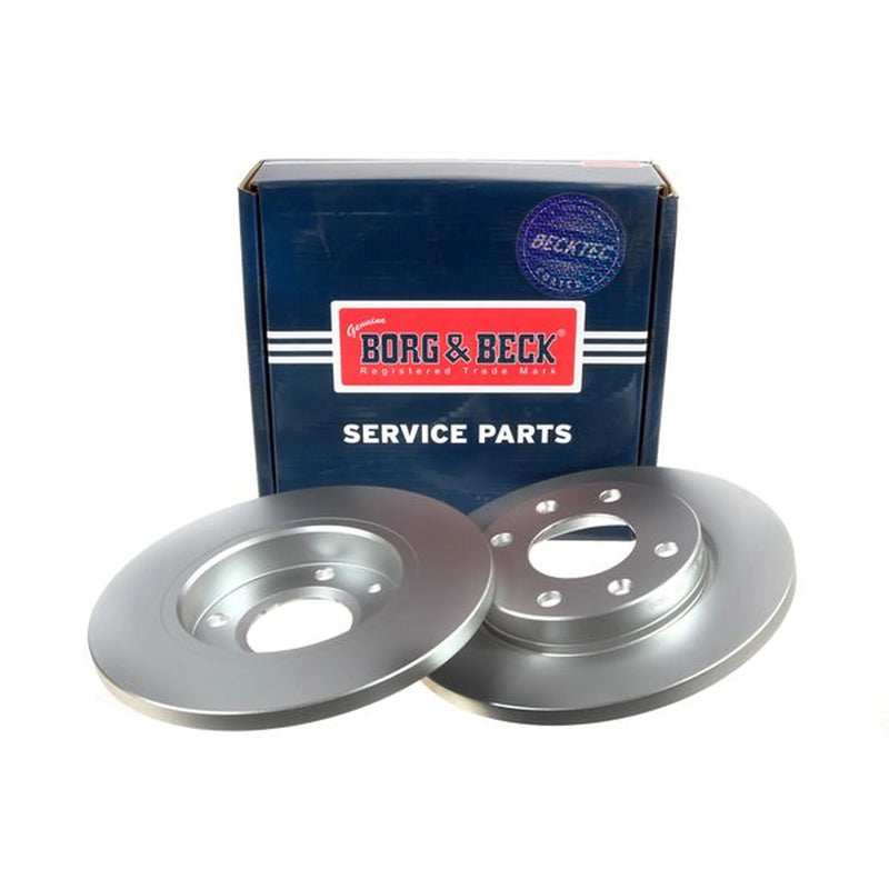 Borg & Beck 2 x Solid Front Brake Discs BBD4098-x2