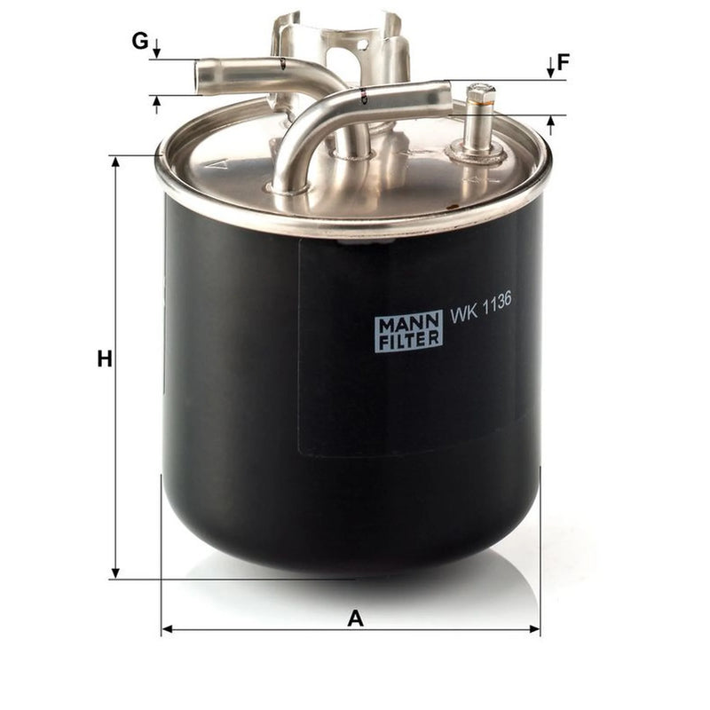 MANN-FILTER Fuel Filter Element WK 1136