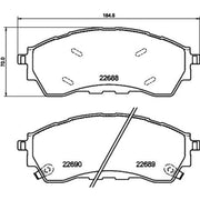 Mintex Front Brake Pad Set MDB3454