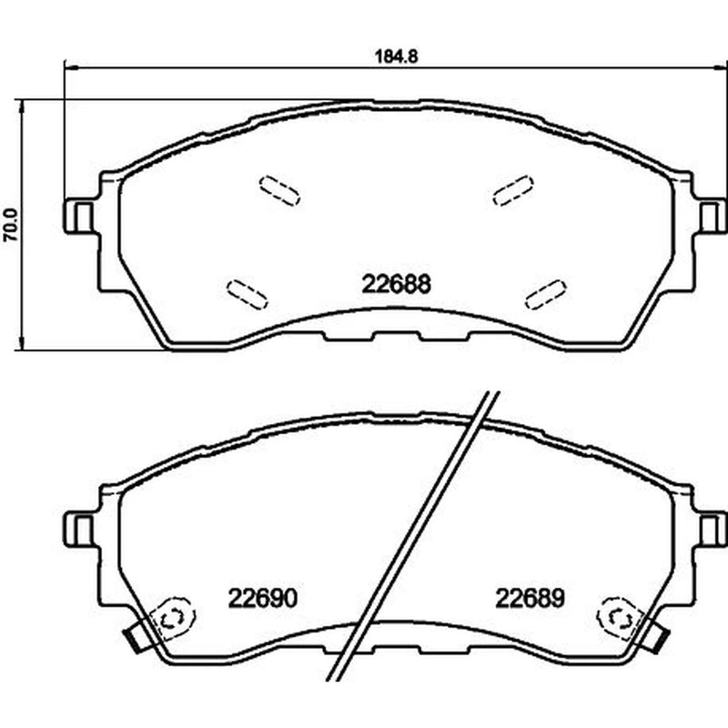 Mintex Front Brake Pad Set MDB3454