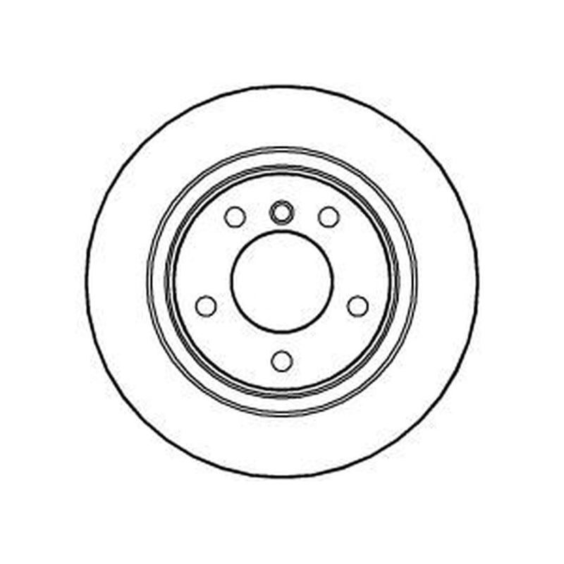 Abtex 2 x Solid Rear Brake Discs BD1250S-x2