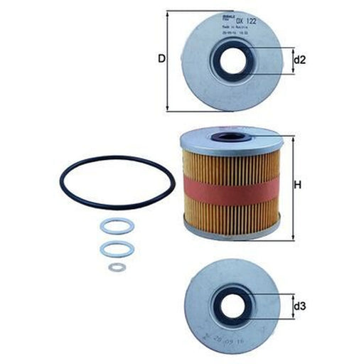 Mahle Engine Oil Filter OX 122D