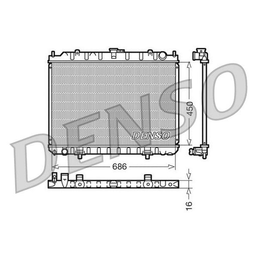 Denso Engine Radiator DRM46023