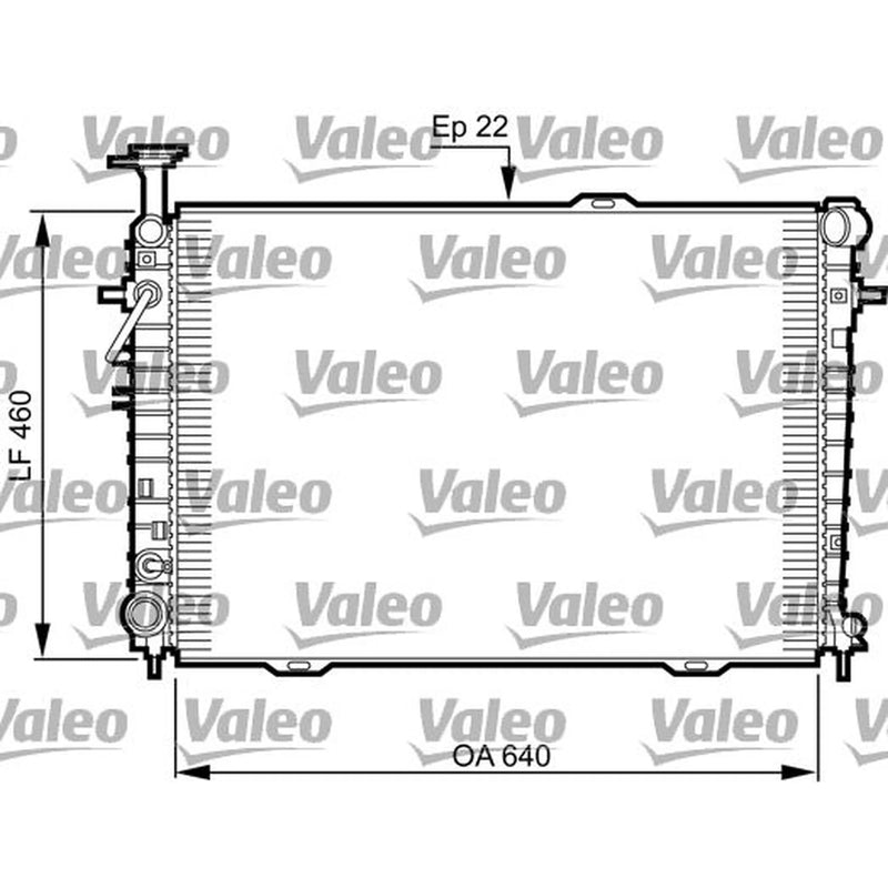 Valeo Engine Radiator 735542