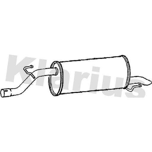 Klarius Box With Tail Pipe Rear GM570M