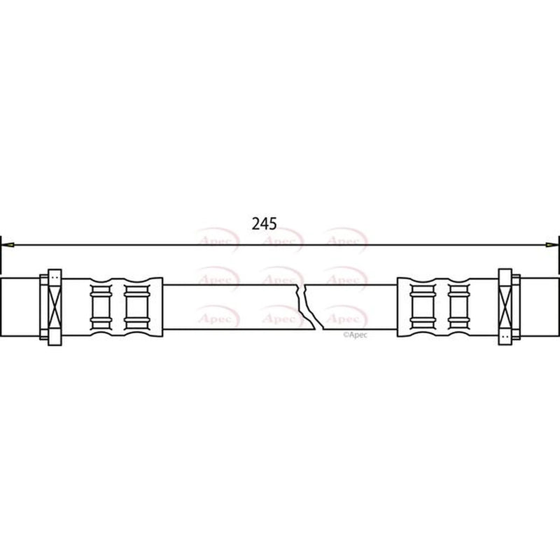 Apec Brake Hydraulic Hose Line inner HOS3238