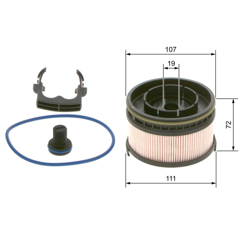 Bosch Fuel Filter Element F 026 402 261 OE A6540920000 A6540920200