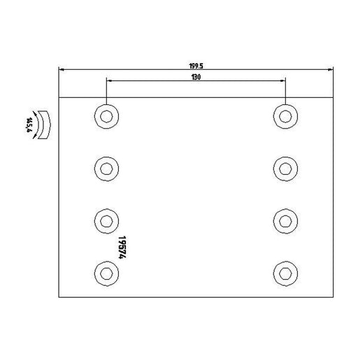 Textar Textar Cv Brake Lining Set 1957427 8241999686 1957427