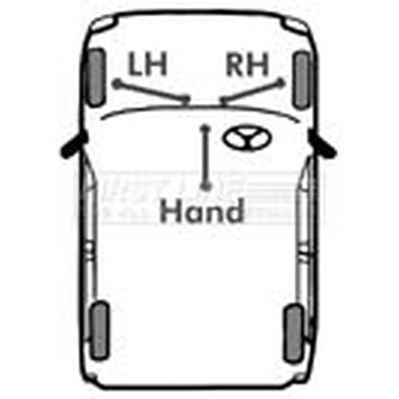First Line Handbrake Cable Right Front FKB1056