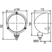 Hella Headlight Headlamp H4 both sides 1A3 996 162-331