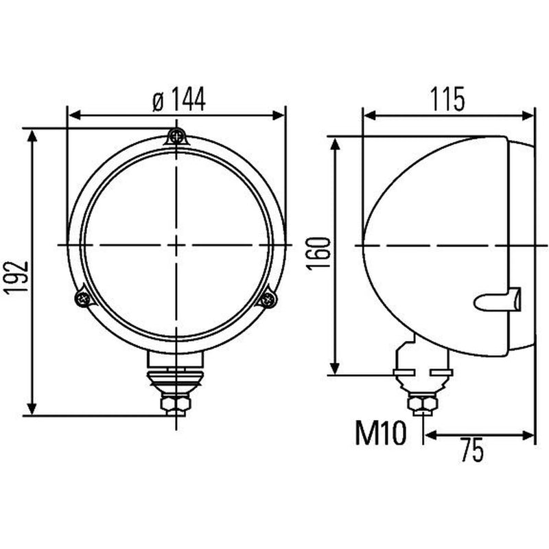 Hella Headlight Headlamp H4 both sides 1A3 996 162-331