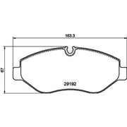 Mintex Front Brake Pad Set MDB2803