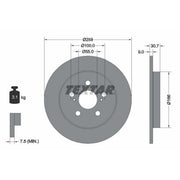 Textar 2 x Solid Rear Brake Discs 92224003-x2