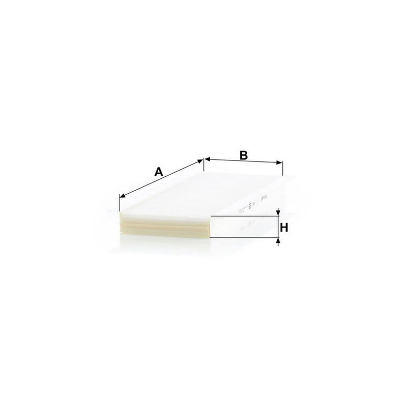 MANN-FILTER Cabin Air Filter (Pollen Filter) Eng.compart. CU 3649