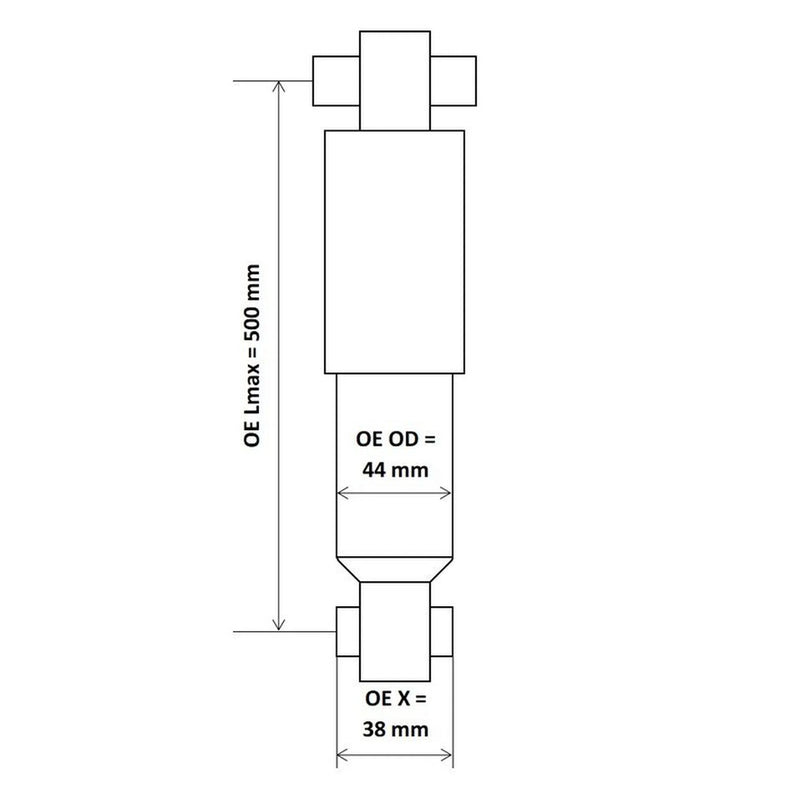 KYB Shock Absorber Damper Strut Rear 3440196