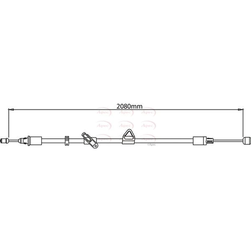 Apec Handbrake Cable Left Rear CAB1157