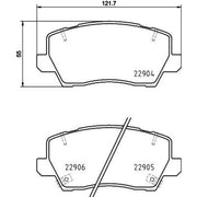 Mintex Front Brake Pad Set MDB4079
