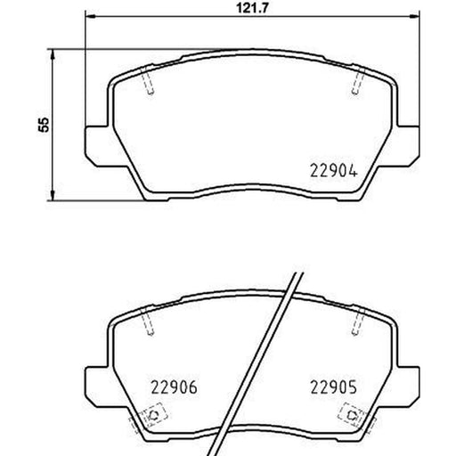 Mintex Front Brake Pad Set MDB4079