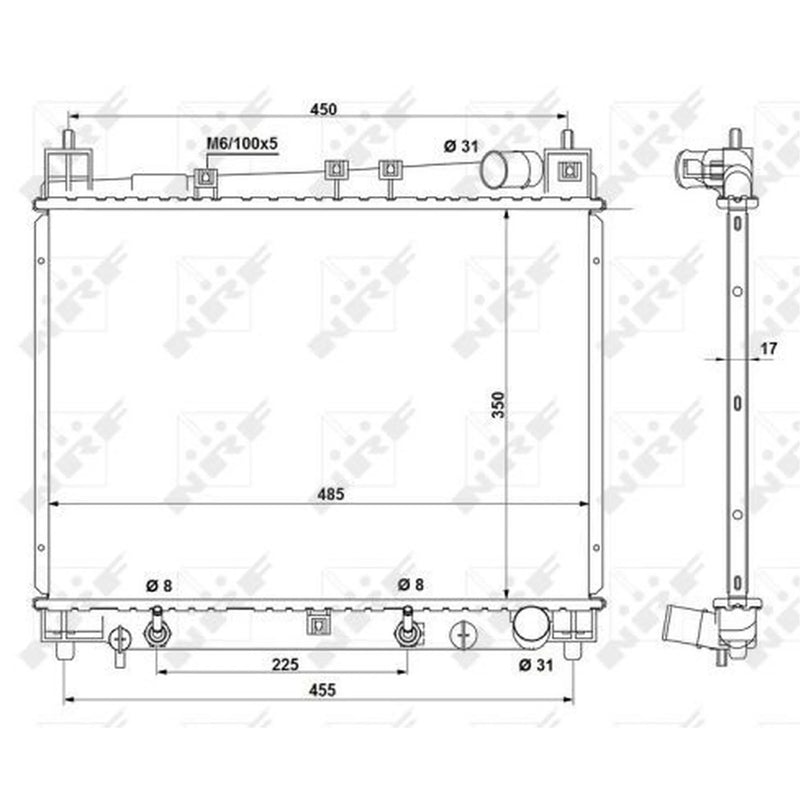 NRF Engine Radiator 53212