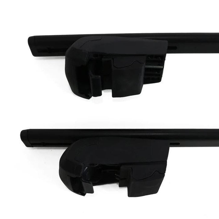 Roof Bars Rack Black Locking fits Volkswagen Atlas Cross Sport 2020- - Omtec - Van Life Living